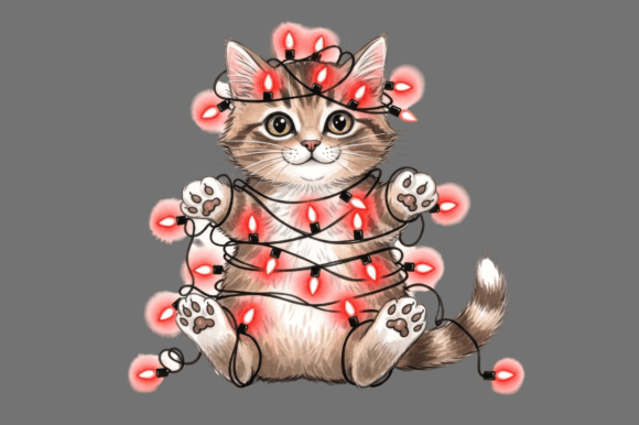 Adorable Kitten Tangled in Red Christmas: A Crafter’s Review