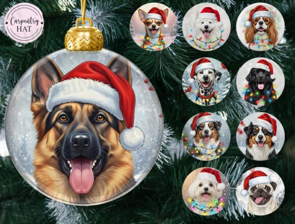 Christmas Dog Ornament PNG: A Crafter’s Review of This Festive Illustrations Asset