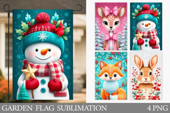 Christmas Garden Flag Sublimation: A Publisher’s Review of Seasonal Illustrations