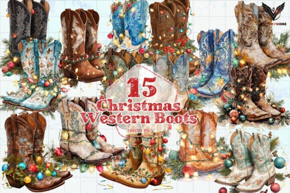 Christmas Western Boots PNG: A Publisher’s Review of Seasonal Illustrations