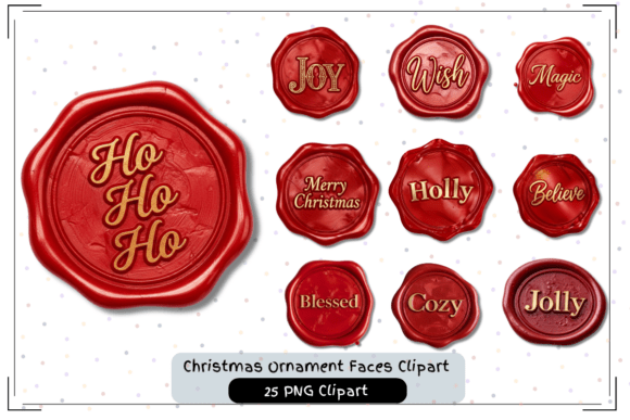 Christmas Words Wax Seals Bundle: A Designer’s Review for Illustrations
