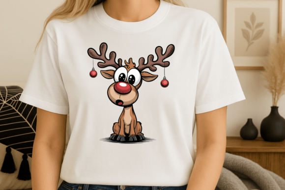 Cute Cartoon Reindeer Christmas PNG Review
