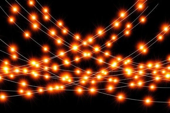 Fairy Light 3D. Led Christmas Garland: Illustrations for Branding