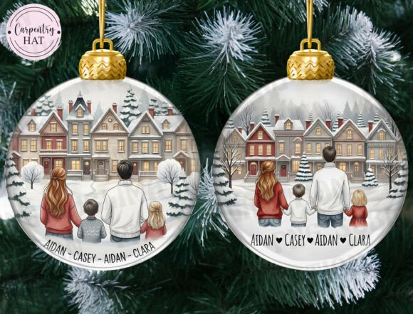 Family Christmas Ornament PNG Illustrations Review