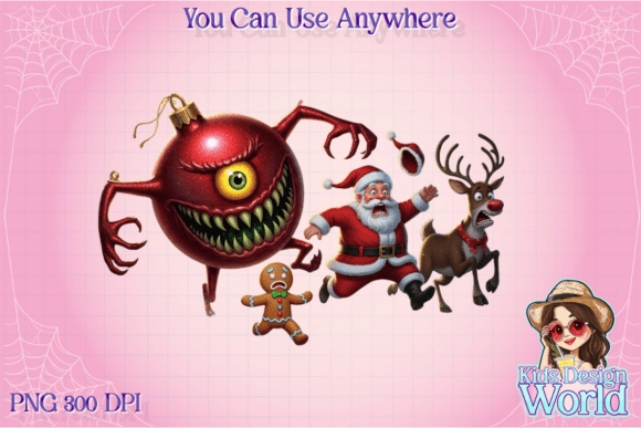 Funny Christmas Ornament Monster PNG: A Designer’s Review for Illustrations