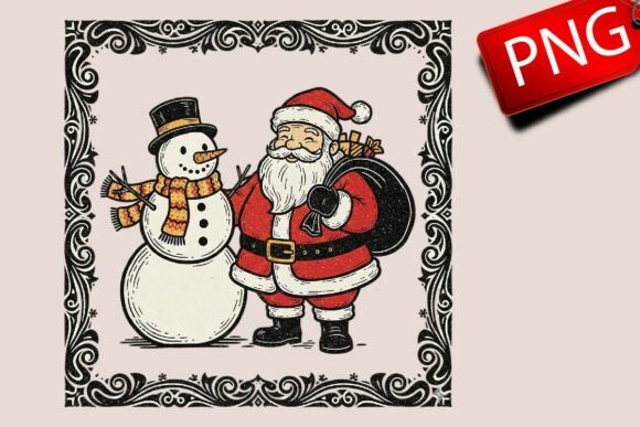 Funny Snowman Png, Winter Christmas PNG Illustrations