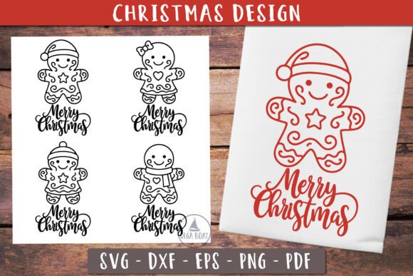 Gingerbread Christmas SVG Kitchen Towel Illustrations Review