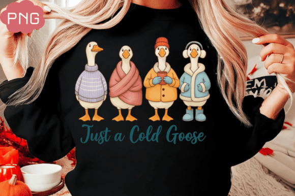 Just a Cold Goose Christmas Xmas Png Review: Illustrations for Branding