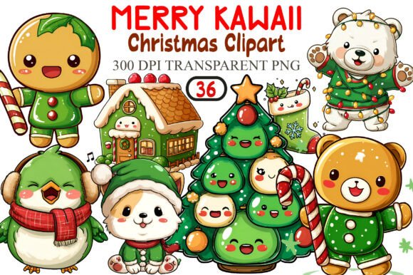 Merry Kawaii Christmas Clipart: A Brand Designer’s Review of Modern Illustrations