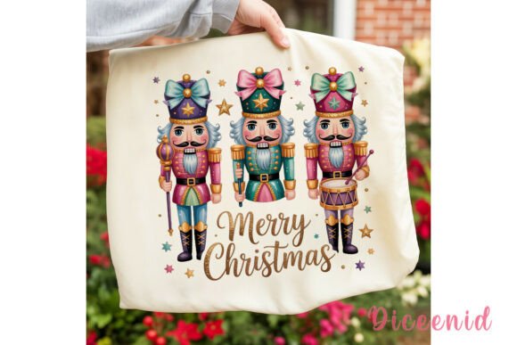 Nutcracker Christmas Glitter PNG Clipart for Illustrations