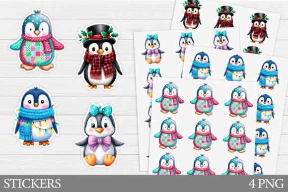 Penguin Sticker. Christmas Sticker Embroidery Review