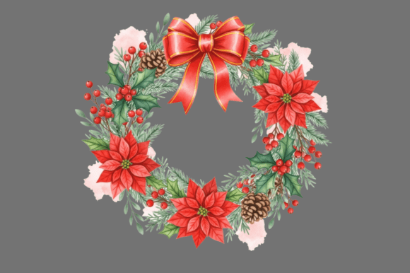 Red Poinsettia Christmas Wreath: A Practical Review for Digital Sellers