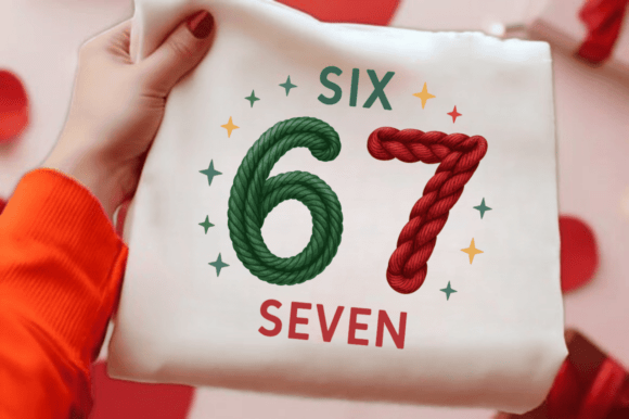 Six Seven Christmas Png Faux Yarn 6 7 Pn Illustrations Review