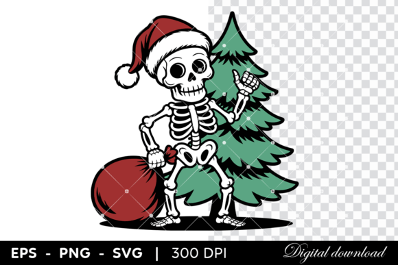 Skeleton Santa with Christmas Tree Embroidery Review
