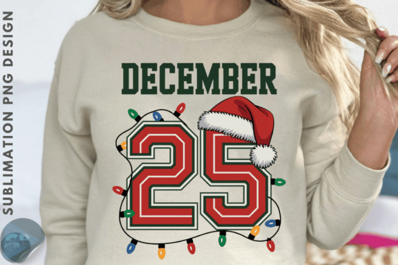 Vintage Merry Christmas Varsity PNG Desi for Brand Identity and Illustrations